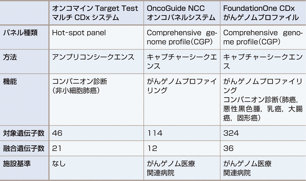 ⓔ表10-12-1　次世代シークエンサーを用いた癌遺伝子パネル検査 