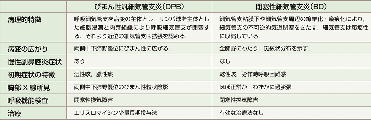 ⓔ表10-3-1　DPBとBOの比較 
