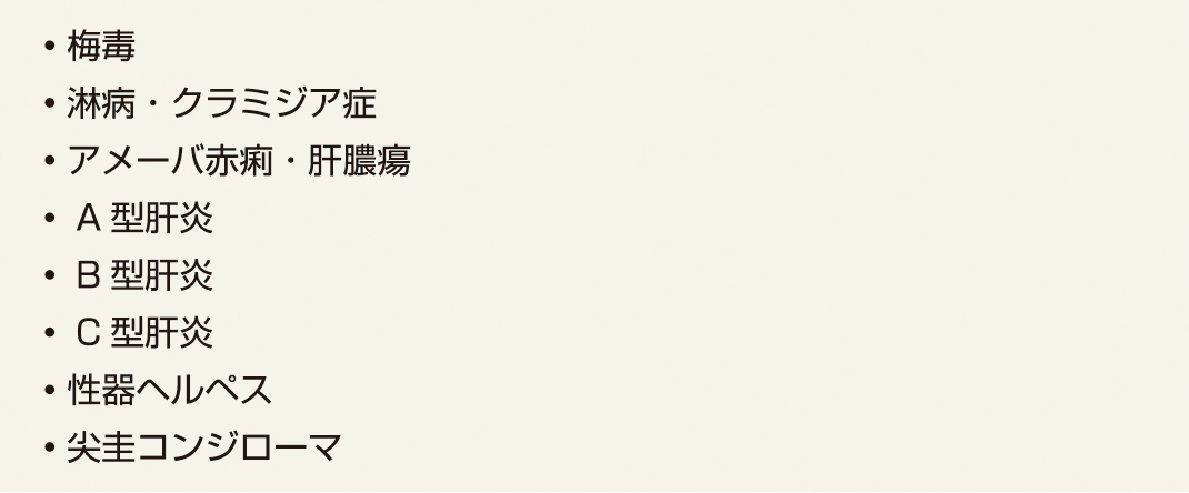 ⓔ表7-10-5　HIV感染症を疑う性感染症 